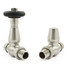 T-TRV-077-ST-SN - Jarrow Traditional TRV Brushed Satin Nickel Towel Radiator Valves T-TRV-077-ST-SN - Jarrow Traditional TRV Brushed Satin Nickel Towel Radiator Valves